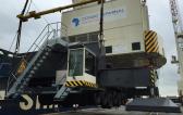 Europe Cargo Handle Difficult Loading of Fully Erected Crane