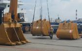 Cuchi Ship CAT Excavators from Singapore to Vietnam