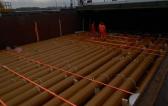 W.I.S. Italy Report the Shipping of Pipes in Huge Ongoing Project