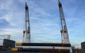 Europe Cargo Discharge Large Pipes for New Jetty
