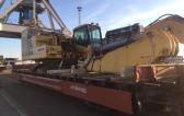 CF&S Transport CAT and Komatsu Machines by Rail