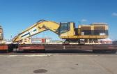 CF&S Transport CAT and Komatsu Machines by Rail