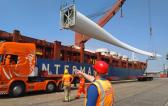 Delta Maritime Take Receipt of Windmill Blades in Greece