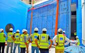 MIS Perform Lifting & Installation of Large Glass Panel