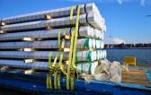 Europe Cargo with Loading of Pipes