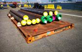 Europe Cargo with Loading of Pipes