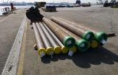 Europe Cargo with Loading of Pipes