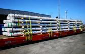 Europe Cargo with Loading of Pipes