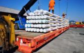 Europe Cargo with Loading of Pipes