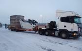 Goodrich with Transportation of Liebherr Excavator & Bulldozers