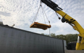 KGE with Transport of Heavy Liebherr Crane