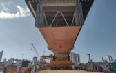 EXG Transports First of 30 Huge Steel Decks for the Mumbai Trans Harbour Link Project