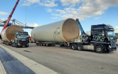 Heavy Load Service Transport Tanks to Industrial Site