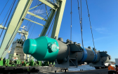 Europe Cargo Handle 253-Ton Heat Exchanger in Antwerp