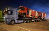 Seven Seas Jordan Deliver 32 Fire Fighting Trucks to Baghdad