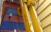 Gebrüder Weiss Handle Gantry Crane Bound for China