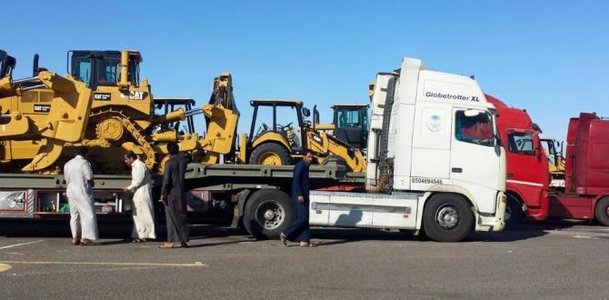 Paragon Saudi Services Move 38 CAT Diggers to Jordan