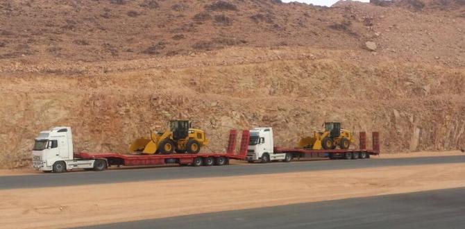 Paragon Saudi Services Handle Move of 22 CAT Diggers to Jordan