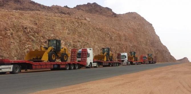 Paragon Saudi Services Handle Move of 22 CAT Diggers to Jordan