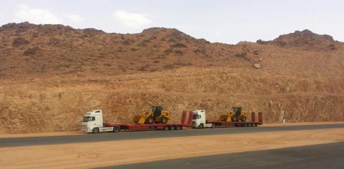 Paragon Saudi Services Handle Move of 22 CAT Diggers to Jordan