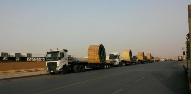 Paragon Saudi Services Successfully Transport Cable Drums