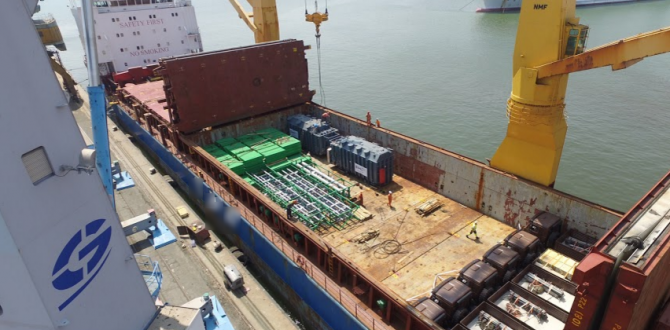 Glogos Handle 784tn Shipment for Power & Energy Project