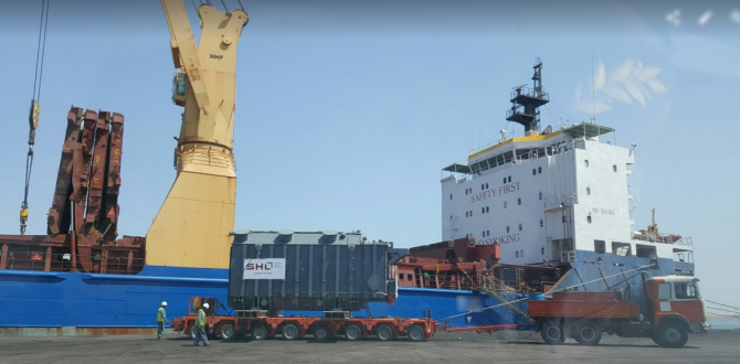 Glogos Handle 784tn Shipment for Power & Energy Project