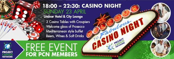 PCN Casino Night on Sunday 23 April 2017