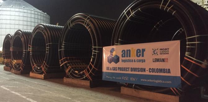 Anker Deliver 48 Rolls of Pipes from the USA to Colombia