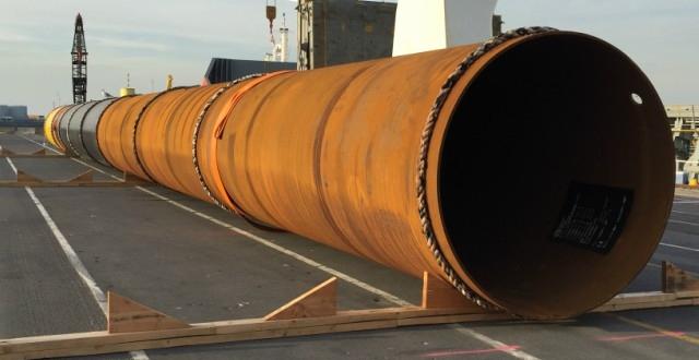 Europe Cargo Discharge Large Pipes for New Jetty