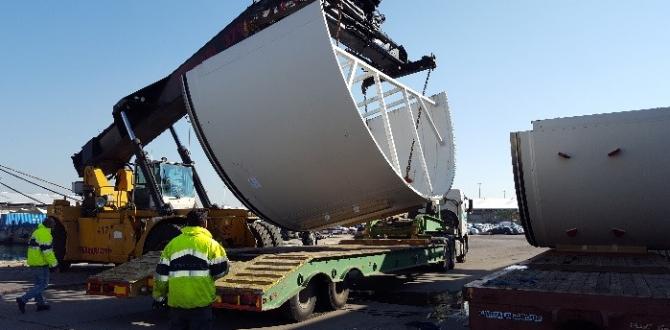 Kamor Logistics Delivering Tunnel Boring Machines to Tel Aviv