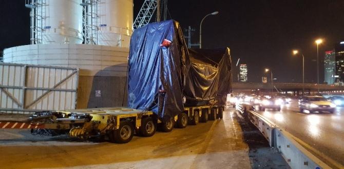 Kamor Logistics Delivering Tunnel Boring Machines to Tel Aviv