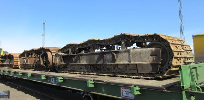 CF&S Transport CAT and Komatsu Machines by Rail