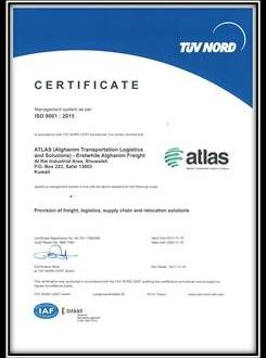 ATLAS Announce ISO 9001 Certification