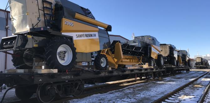 CF&S Transporting 50 Sampo Harvesters by Rail