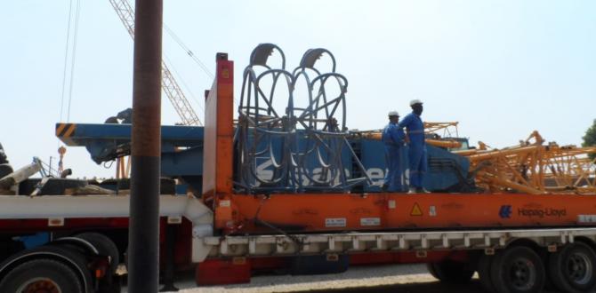 First Global Logistics Ship Crane Parts to Belgium