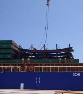 W.I.S. Shipping Nickel Steel Plates for Tengiz Oilfield