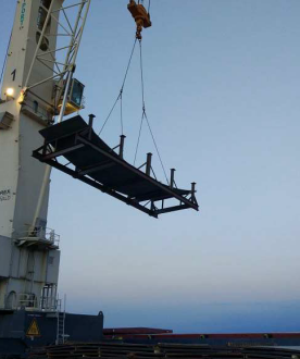 W.I.S. Shipping Nickel Steel Plates for Tengiz Oilfield