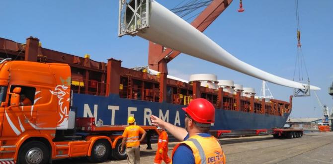 Delta Maritime Take Receipt of Windmill Blades in Greece