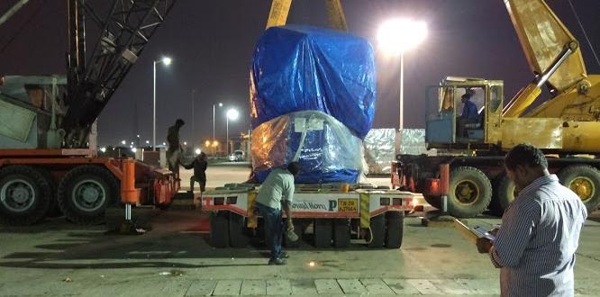 Vangard Logistics with 310 MT Heat Transformer Shipment