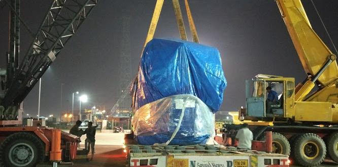 Vangard Logistics with 310 MT Heat Transformer Shipment