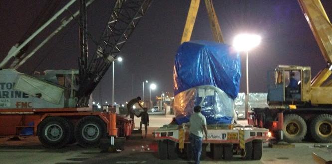 Vangard Logistics with 310 MT Heat Transformer Shipment