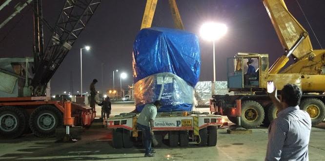 Vangard Logistics with 310 MT Heat Transformer Shipment