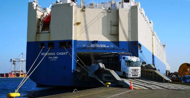 Europe Cargo with Loading of Pipes