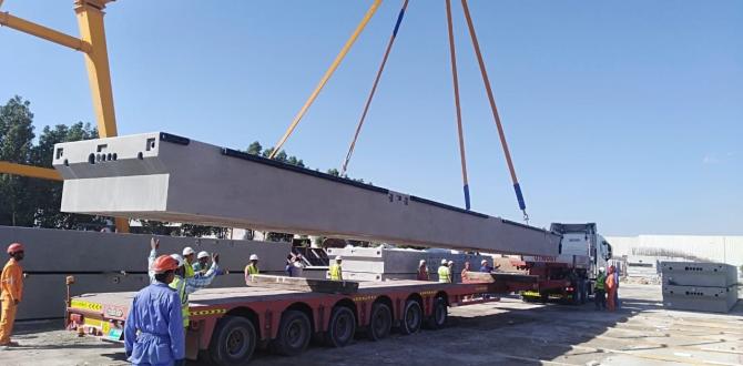 WSS UAE Handles Transportation of Precast Concrete Pontoons