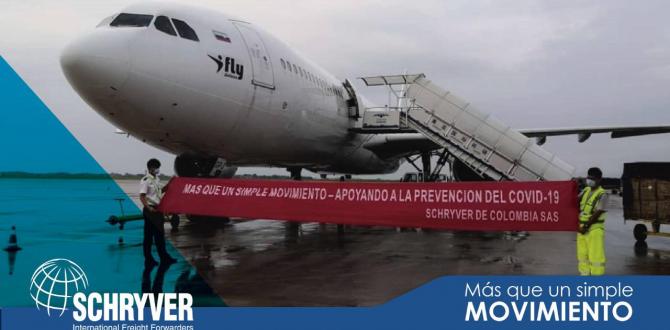 Schryver de Colombia with Air Charter Project for PPE Masks