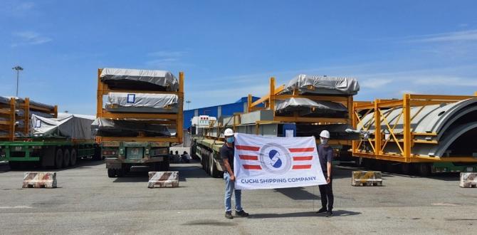 Cuchi Vietnam Handle Transport of OOG Steel Structures