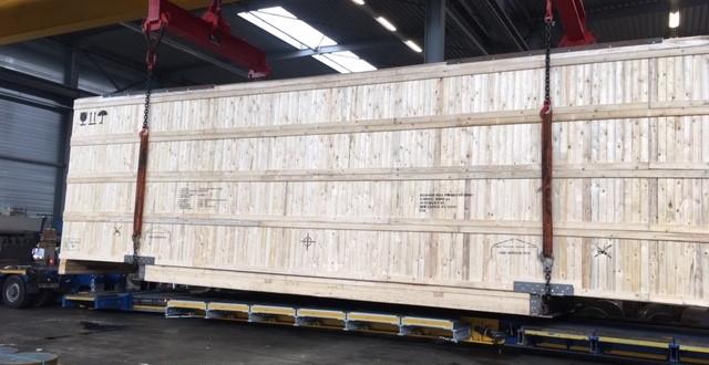 Europe Cargo Handle Shipping of Big 56tn Case