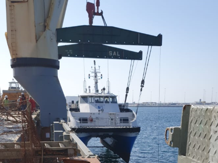 Wilhelmsen UAE Provide Logistics Support for Catamaran Import