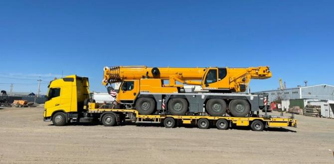 KGE with Transport of Heavy Liebherr Crane